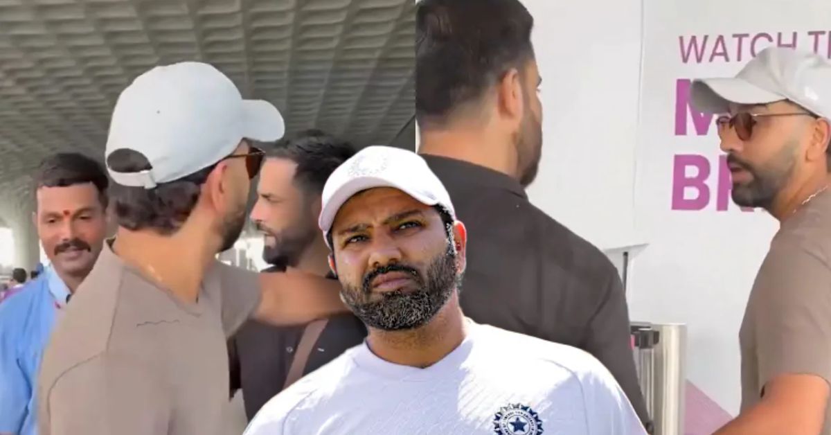 मुंबई एयरपोर्ट पर बॉडीगार्ड को धक्का देते दिखे रोहित शर्मा? वायरल वीडियो ने मचाई चर्चा