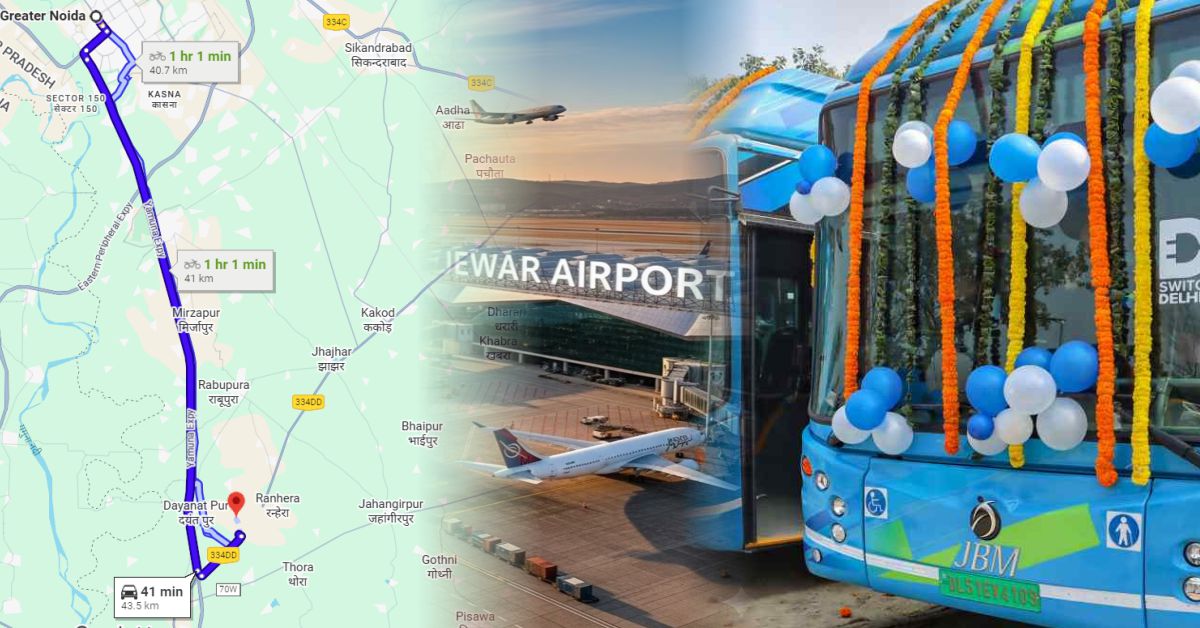 ग्रेटर नोएडा से जेवर एयरपोर्ट के लिए 15 नई इलेक्ट्रिक बसें