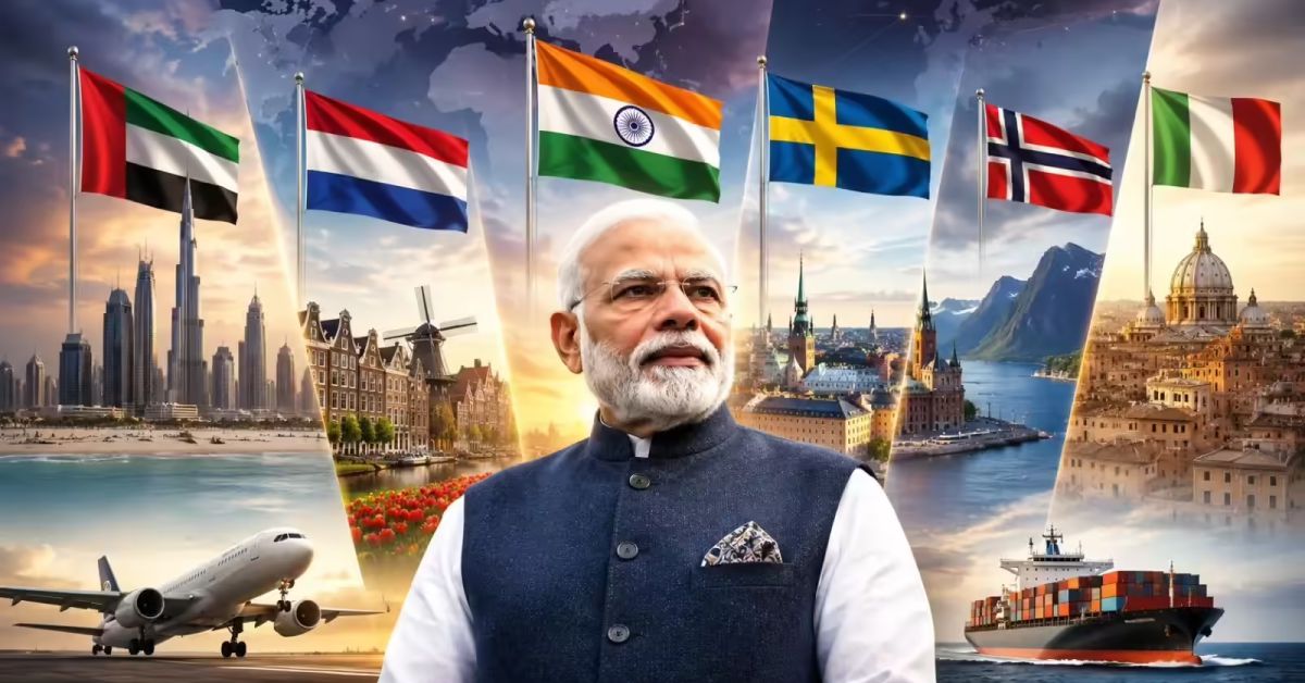 5 देशों के मिशन पर निकले पीएम मोदी, UAE से इटली तक दिखेगी भारत की कूटनीतिक ताकत