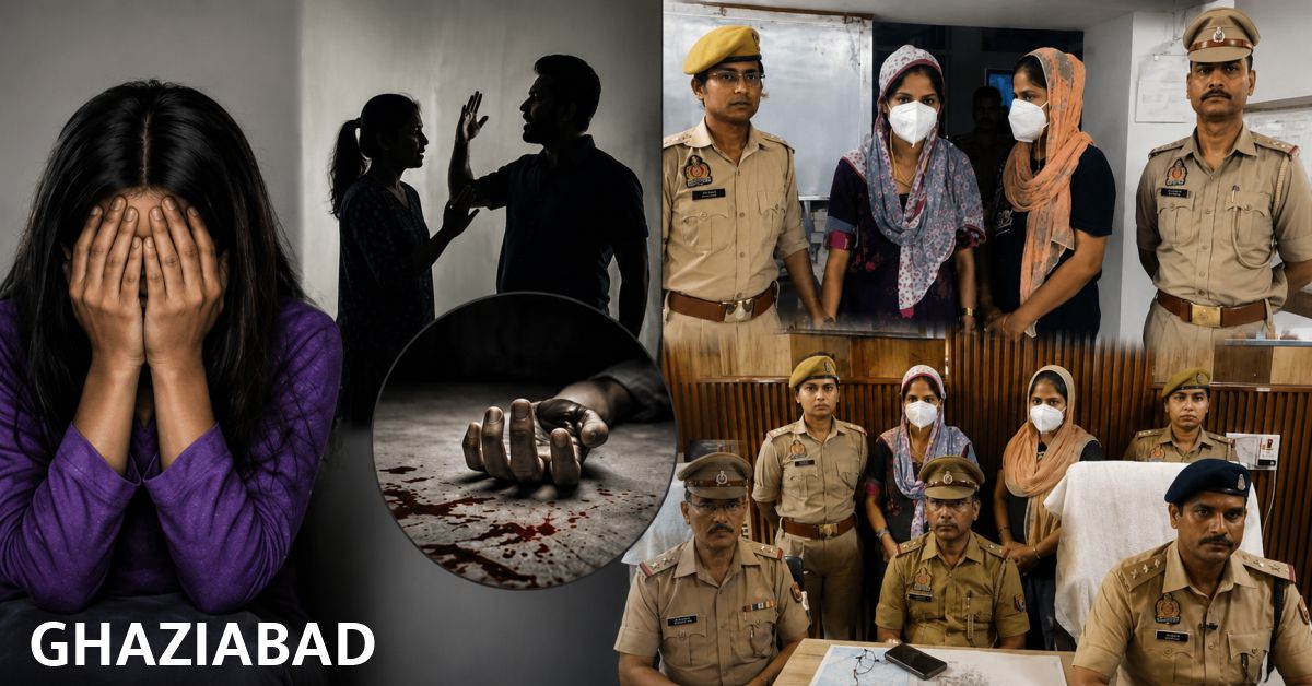 गाजियाबाद में 12 घंटे में सुलझा ब्लाइंड मर्डर केस, बेटी की सुरक्षा के डर में महिला ने लिव-इन पार्टनर की हत्या की