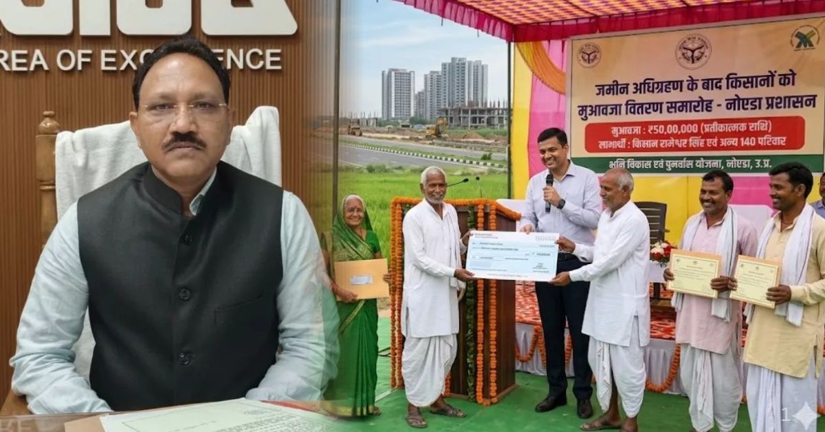 न्यू नोएडा में जमीन अधिग्रहण शुरू: किसानों को मिलेगा ₹4300 प्रति वर्गमीटर मुआवजा