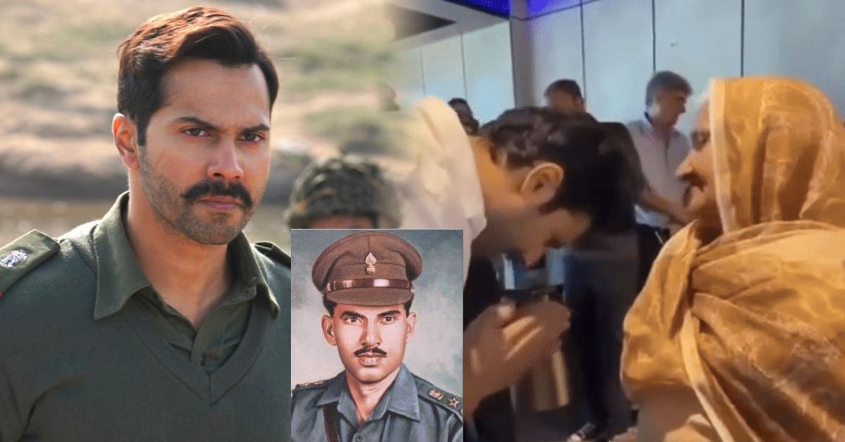 वरुण धवन ने बॉर्डर-2 के प्रमोशन में की कर्नल होशियार सिंह की पत्नी से मुलाकात