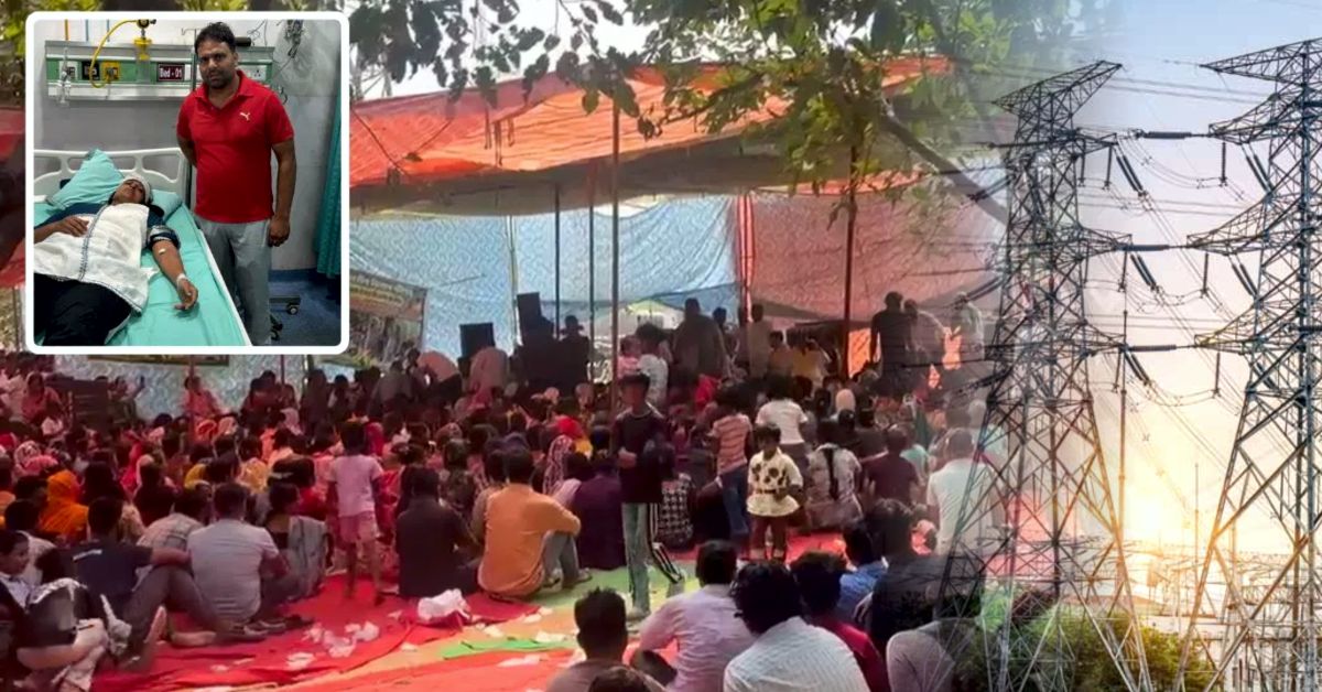 नोएडा के डूब क्षेत्र में बिजली की मांग को लेकर आमरण अनशन, 31 लोग धरने पर