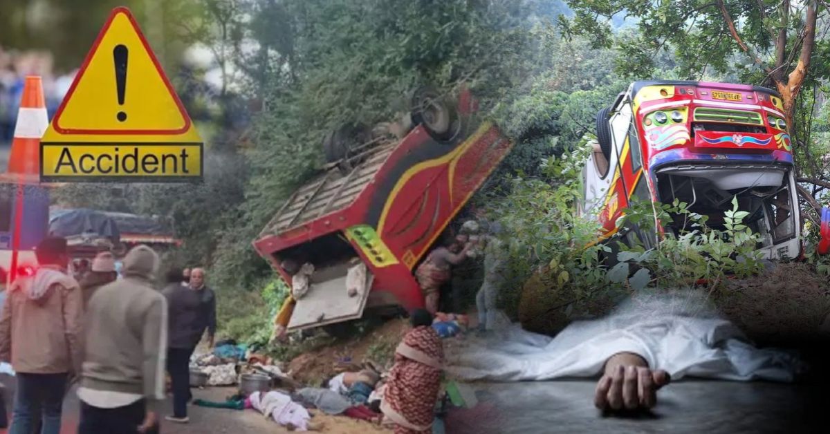 चित्तूर बस हादसा: तीर्थयात्रा बस खाई में गिरी, 9 लोगों की मौत और कई घायल