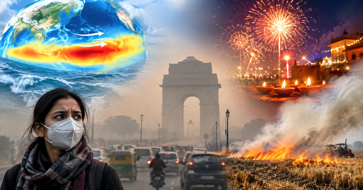 सुपर अल नीनो से बढ़ सकती है दिल्ली की प्रदूषण की चिंता, दिवाली और पराली का भी दिख सकता है असर