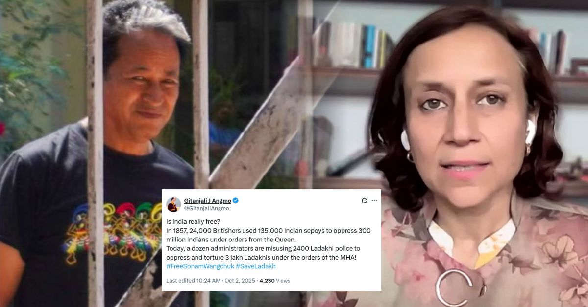  सोनम वांगचुक की पत्नी गीतांजलि आंगमो का केंद्र सरकार पर हमला