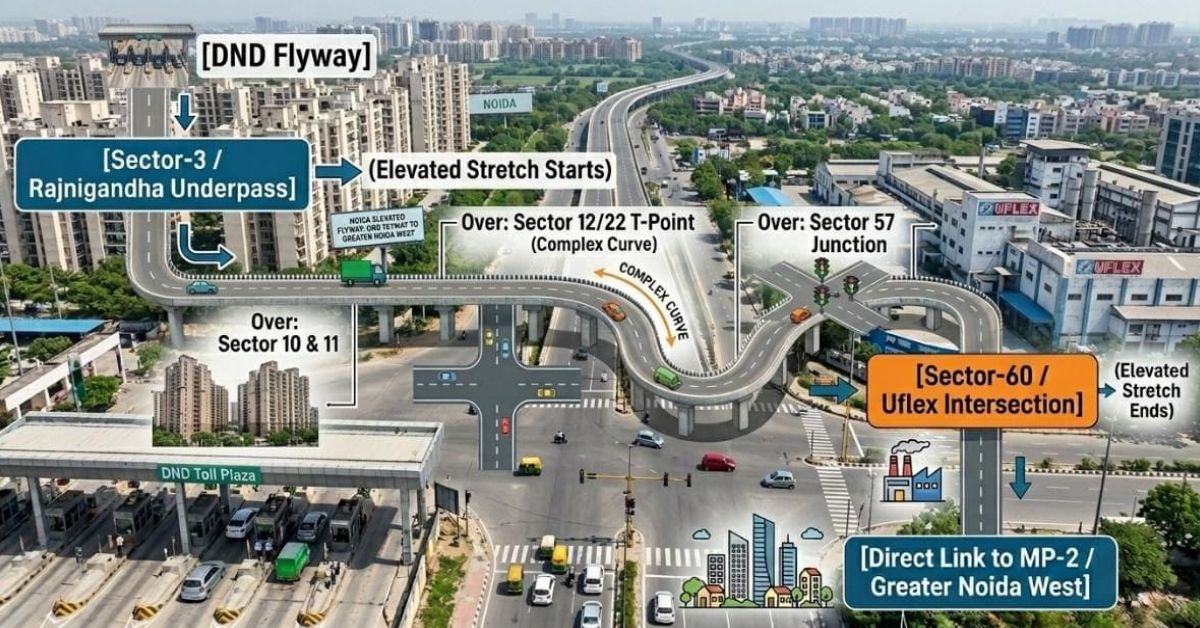 नोएडा में ट्रैफिक जाम से राहत की तैयारी, 700 करोड़ रुपये की एलिवेटेड रोड परियोजना ने पकड़ी रफ्तार