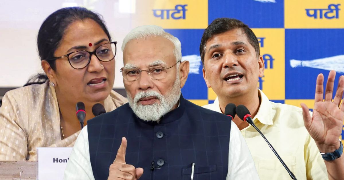 दिल्ली में 2500 रुपये महिला गारंटी पर AAP का बीजेपी पर हमला, पीएम से जवाब की मांग