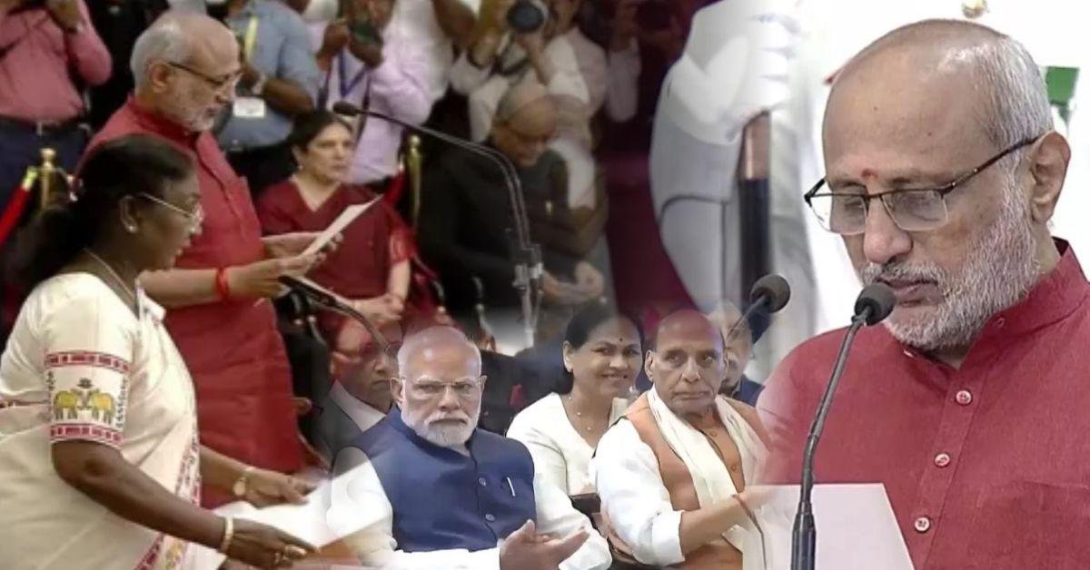 चंद्रपुरम पोन्नुसामी राधाकृष्णन बने भारत के 15वें उपराष्ट्रपति, राष्ट्रपति भवन में ली शपथ
