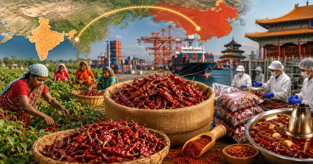 चीन को भारतीय लाल मिर्च इतनी क्यों पसंद है? जानिए हर साल भारत से कितनी मिर्च खरीदता है ड्रैगन
