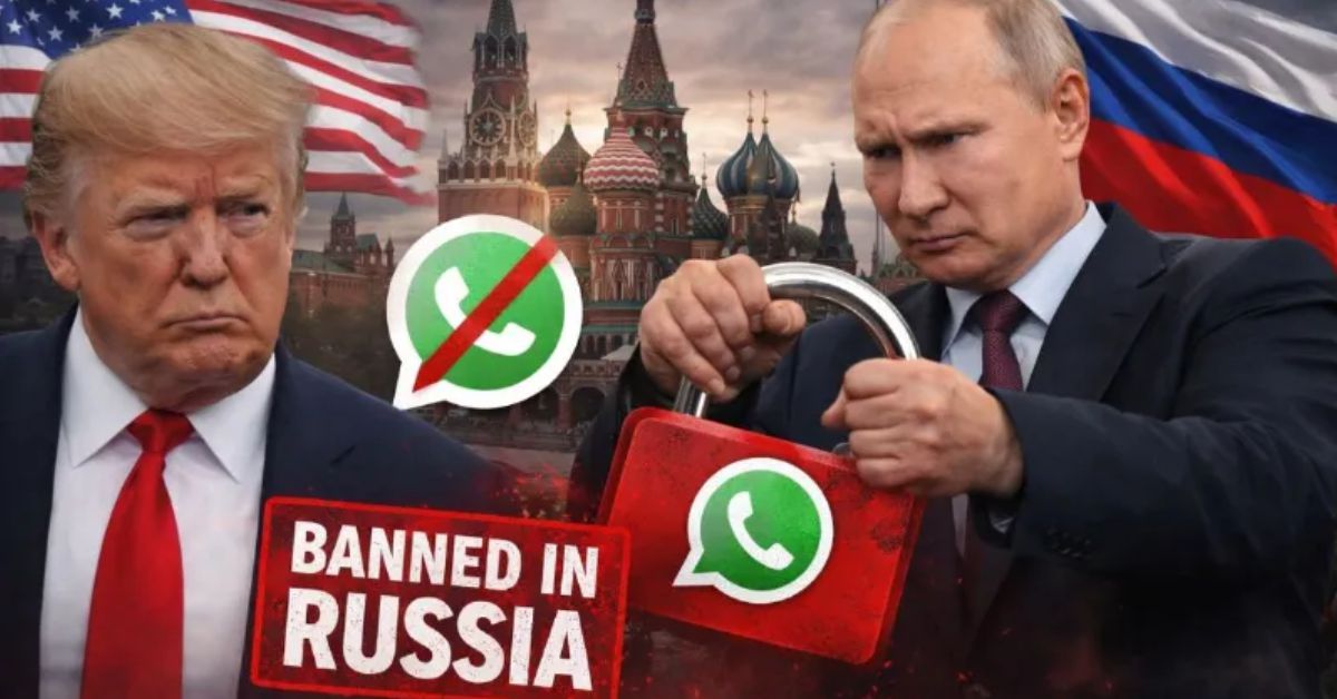 रूस में व्हाट्सएप बैन: Meta और यूजर्स पर बढ़ता दबाव, सरकार ने कड़े कदम उठाए