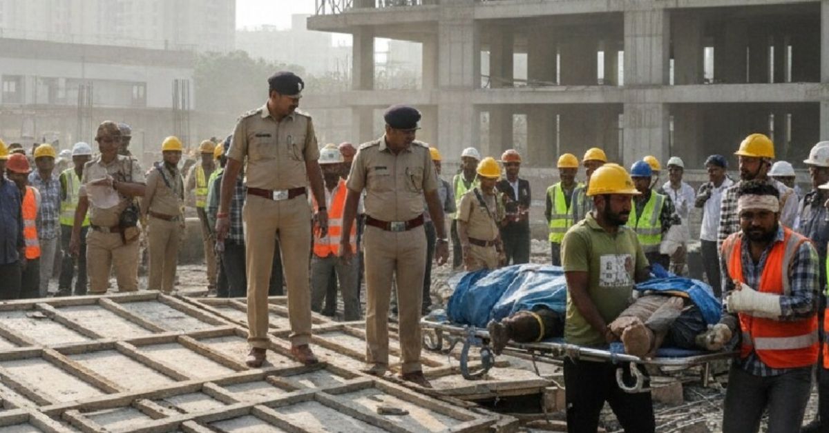  नोएडा निर्माण स्थल हादसा: शटरिंग गिरने से 2 मजदूरों की मौत, ठेकेदार और सुपरवाइजर हिरासत में
