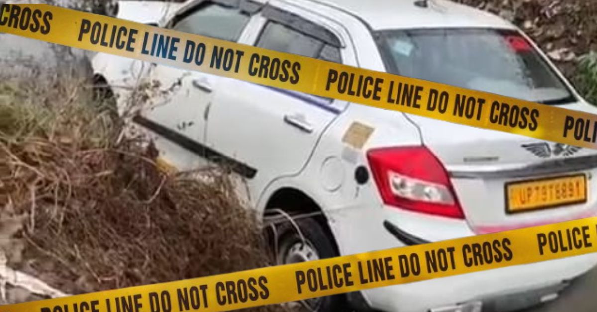 ग्रेटर नोएडा में कोहरे के बीच कार 90&deg; मोड़ से नाले में गिरी, दो युवकों की जान बची