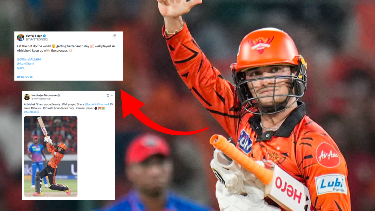 अभिषेक शर्मा के तूफानी शतक पर क्रिकेट दिग्गजों का सलाम, युवराज से वॉर्नर तक हुए फैन