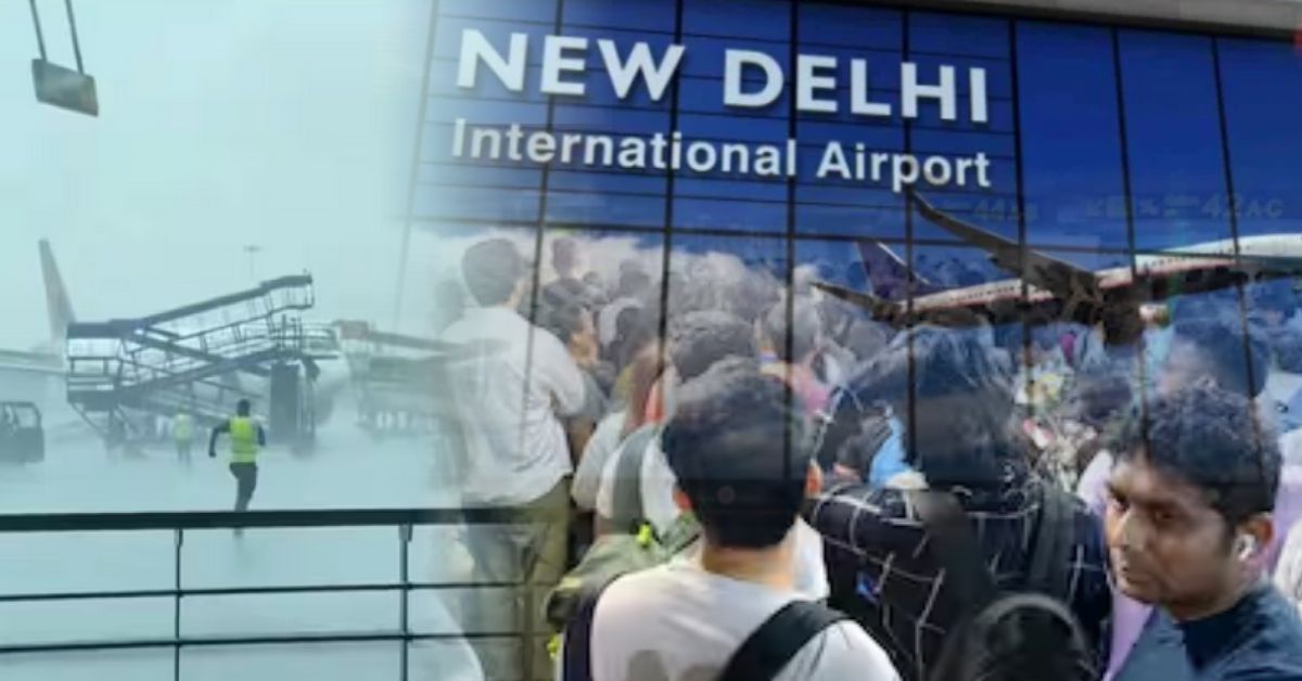 दिल्ली IGI एयरपोर्ट पर आंधी-तूफान का असर, खड़े तीन विमान क्षतिग्रस्त; उड़ान सेवाएं भी प्रभावित