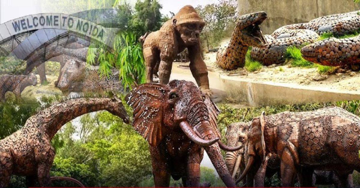 नोएडा का पहला 'कबाड़ से अजूबा' पार्क: अब जंगल का मजा मिलेगा शहर के बीचों-बीच