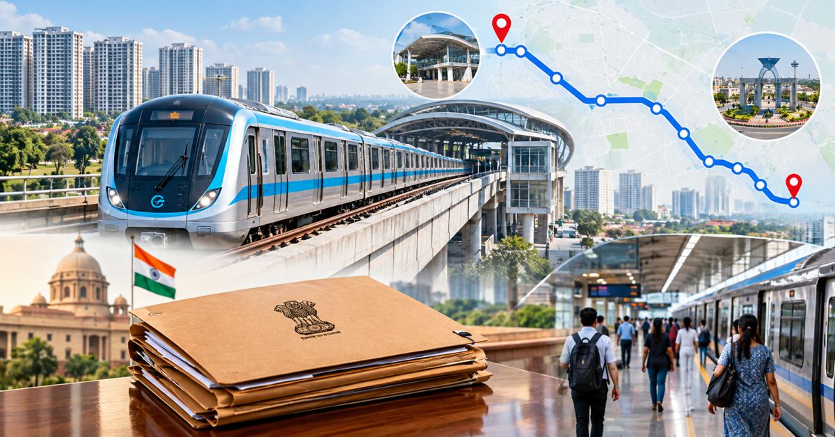 ग्रेटर नोएडा वेस्ट मेट्रो की फाइल PMO पहुंची, 5 लाख लोगों को मिल सकता है फायदा