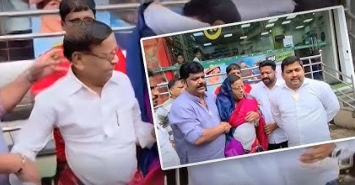 डोंबिवली विवाद: BJP कार्यकर्ताओं ने कांग्रेस नेता को साड़ी पहनाई, वीडियो वायरल