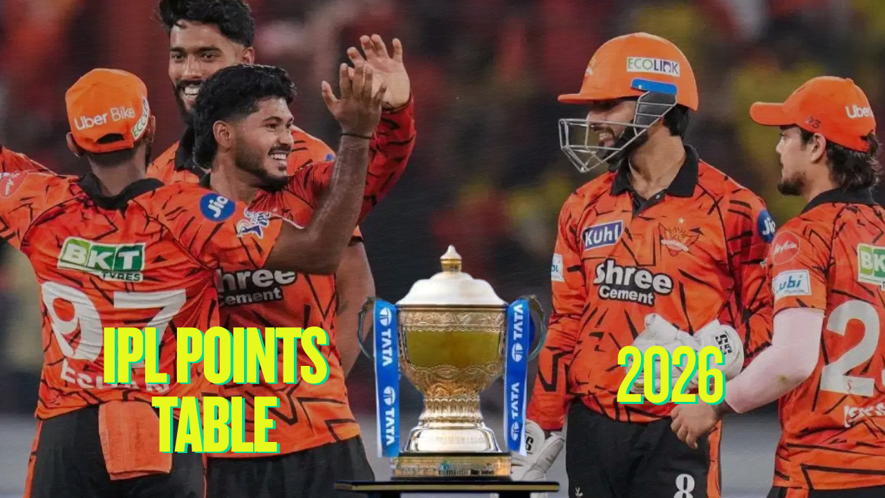 IPL 2026 पॉइंट्स टेबल: हैदराबाद की जीत से टॉप-4 में बदलाव, जानिए प्लेऑफ की रेस में कौन आगे