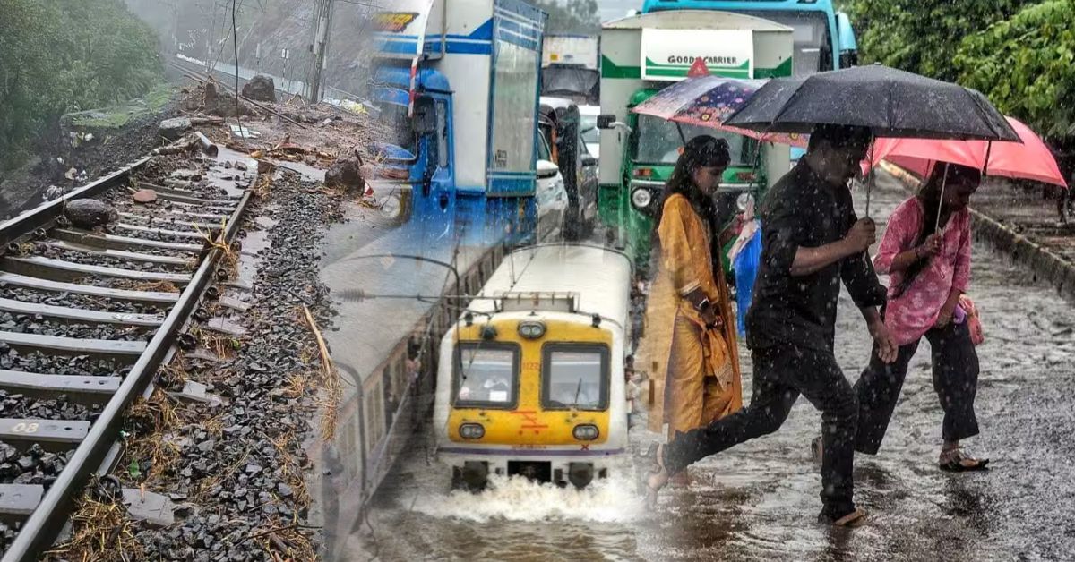 मुंबई-पुणे रूट पर भारी बारिश का कहर, भूस्खलन से ट्रेनें रद्द, एक्सप्रेसवे भी बंद