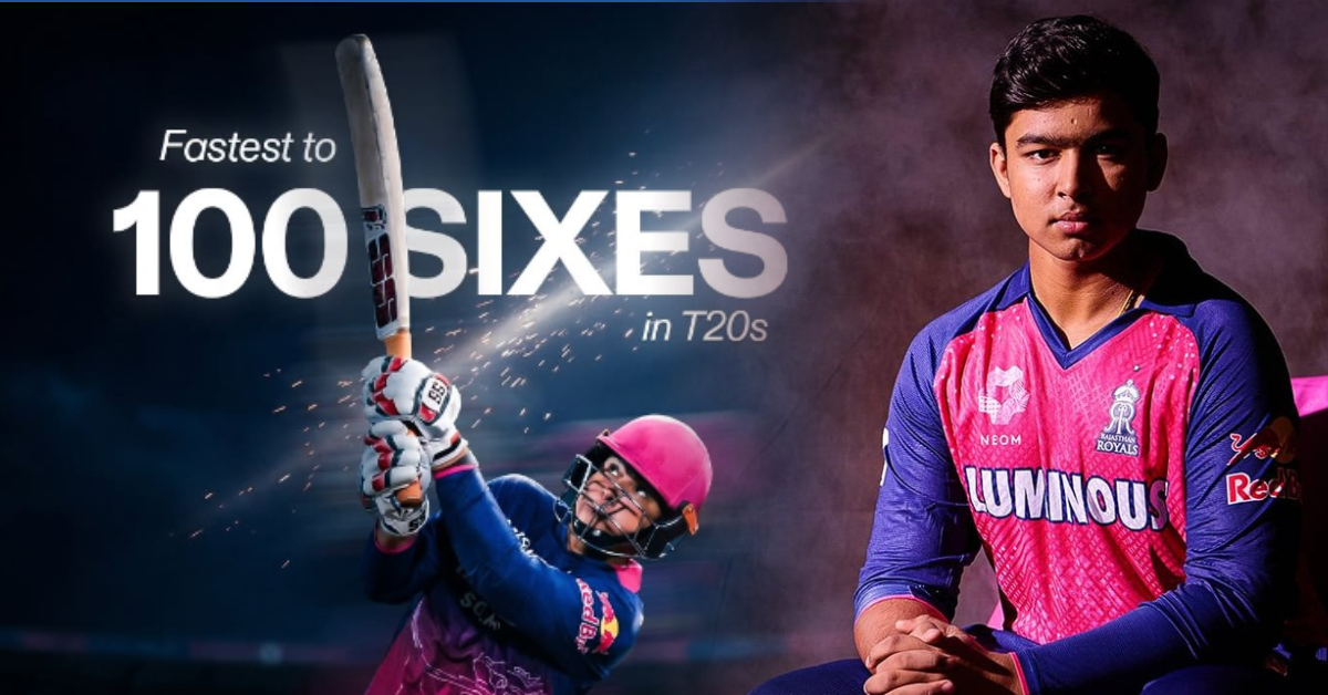15 साल के वैभव सूर्यवंशी ने रचा इतिहास, T20 क्रिकेट में सबसे तेज 100 छक्के लगाने वाले बल्लेबाज बने