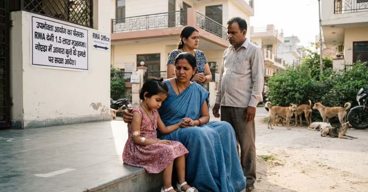 नोएडा की हाईराइज सोसायटियों के लिए बड़ा फैसला, आवारा कुत्ते के हमले पर RWA को देना होगा मुआवजा