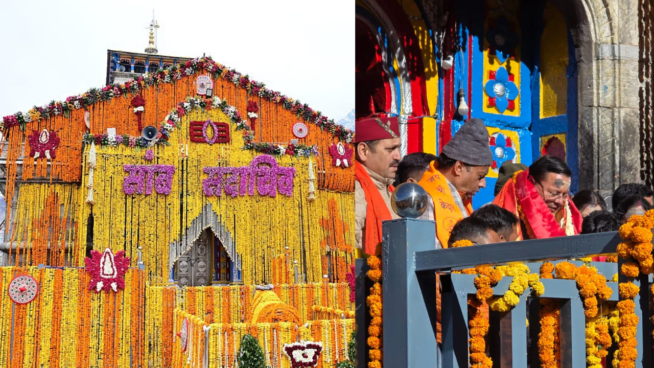 केदारनाथ धाम के कपाट खुले — वेद मंत्रों की गूंज के बीच भक्तों का उमड़ा सैलाब, सीएम धामी रहे मौजूद