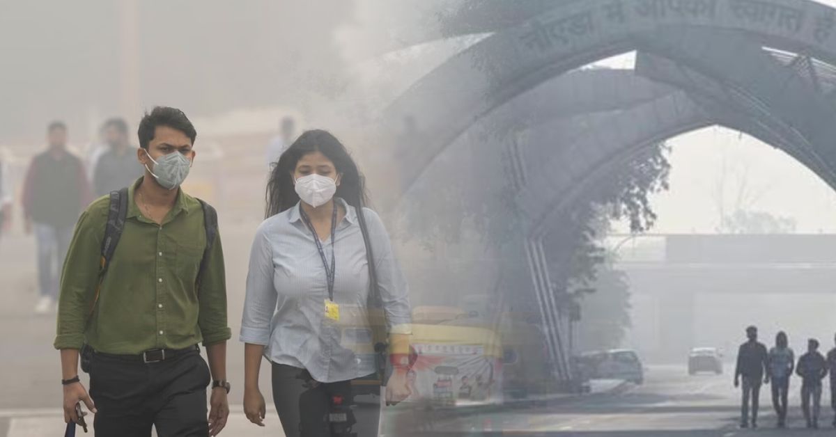 नोएडा में वायु गुणवत्ता गंभीर स्तर पर: AQI फिर बढ़ा, स्वास्थ्य को खतरा
