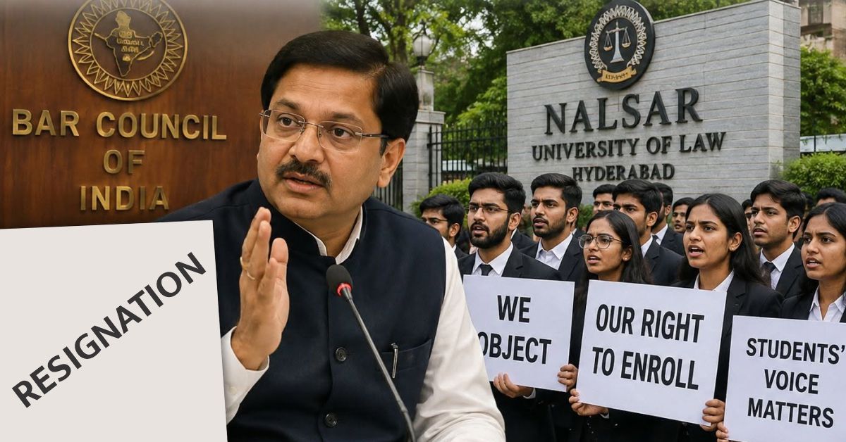 BCI चेयरमैन के इस्तीफे से मचा हड़कंप, वकीलों के विरोध और NALSAR विवाद से जुड़ा मामला