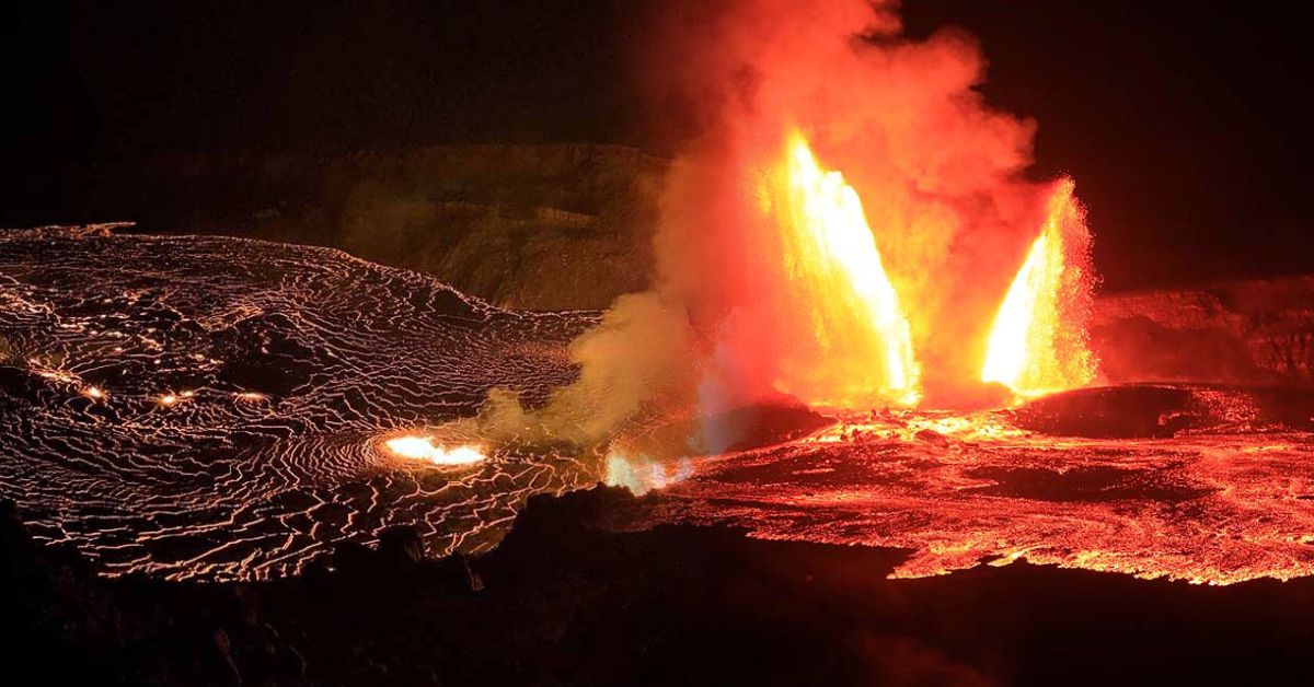 हवाई का किलाउएआ ज्वालामुखी फिर फटा, 1000 फीट तक उछला लावा; प्रशासन ने जारी की चेतावनी