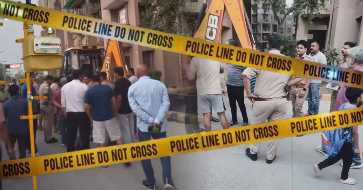 गाजियाबाद में JCB खुदाई के दौरान फटी IGL पाइपलाइन, गैस लीक से सोसाइटी में मचा हड़कंप