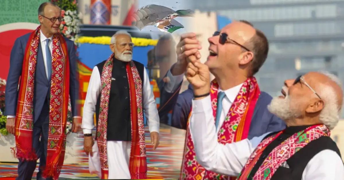 मोदी और जर्मन चांसलर मर्ज ने अहमदाबाद में उड़ाई पतंग, अंतरराष्ट्रीय मित्रता का संदेश   