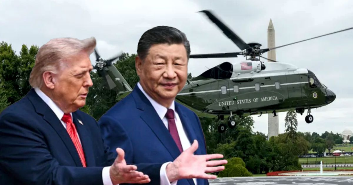 व्हाइट हाउस का 50 करोड़ का नया हेलीपैड, ट्रंप ने शी जिनपिंग को दिखाया Marine One