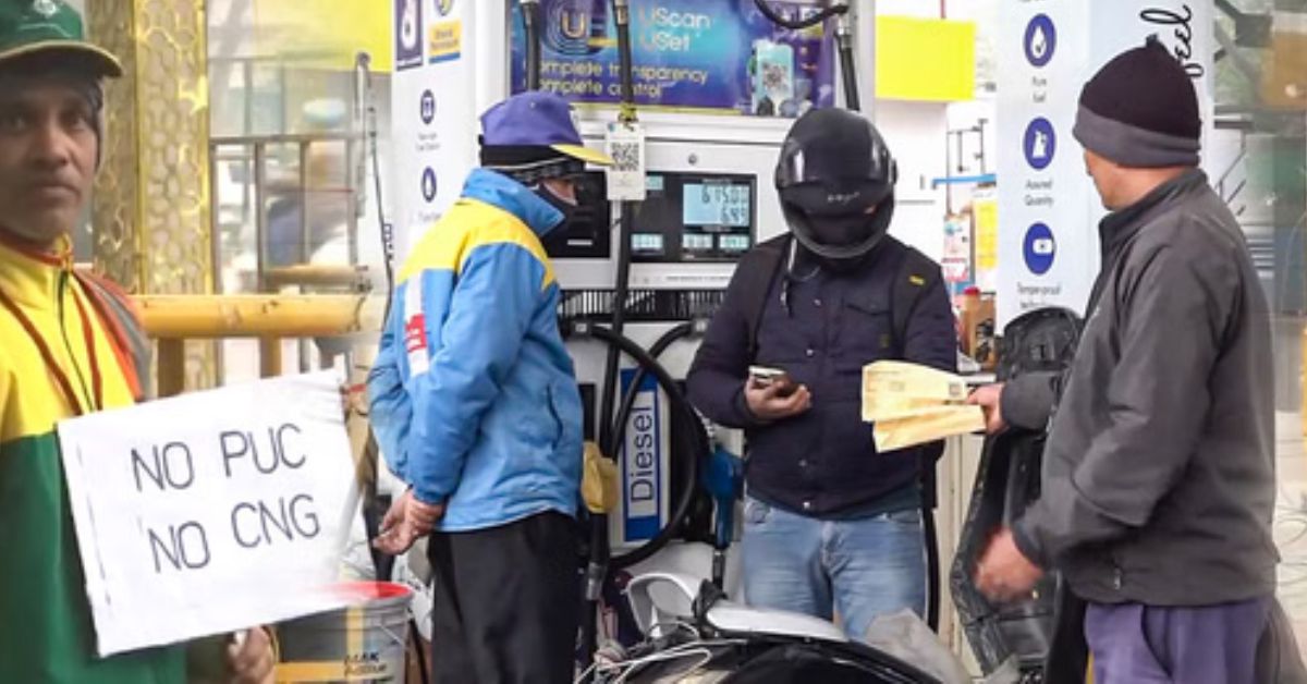 दिल्ली में &lsquo;नो PUC, नो फ्यूल&rsquo; का असर: 24 घंटे में 61 हजार से ज्यादा PUC बने, हजारों के चालान