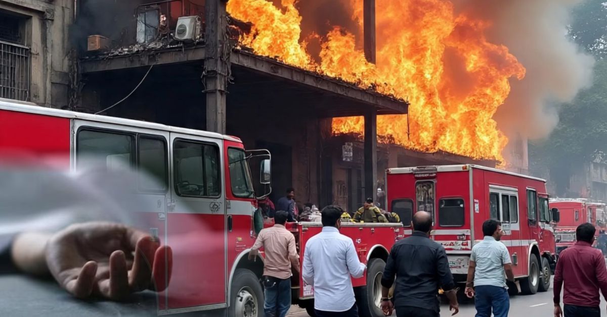 होली के दिन सदर बाजार में खिलौनों की दुकान में भीषण आग, दो लोगों के जले हुए शव मिले