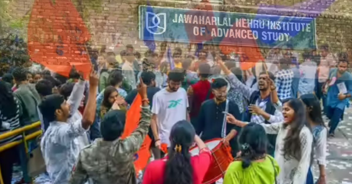 JNU में छात्रों का बवाल: 5 छात्र दो सेमेस्टर के लिए रस्टिकेट, अनिश्चितकालीन हड़ताल शुरू