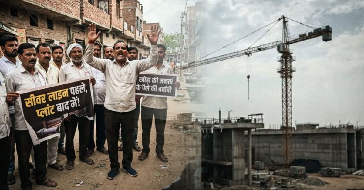 खोड़ा में 140 करोड़ के STP पर सवाल, सीवर लाइन को लेकर उठी बड़ी आपत्ति